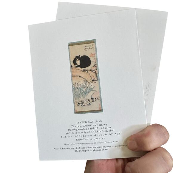 Metropolitan Museum of Art CATS Art Print Cards Blank Envelopes 11/24 LEFT 2003 - Picture 6 of 14